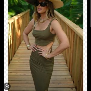 SKATIE X ROCKY BARNES tank and skirt set